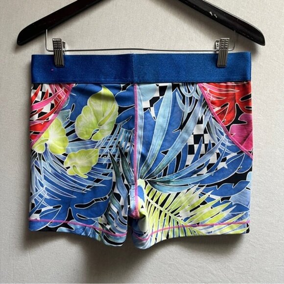 Nike Pro tropical print seamless shorts Sz XXL - Picture 3 of 10
